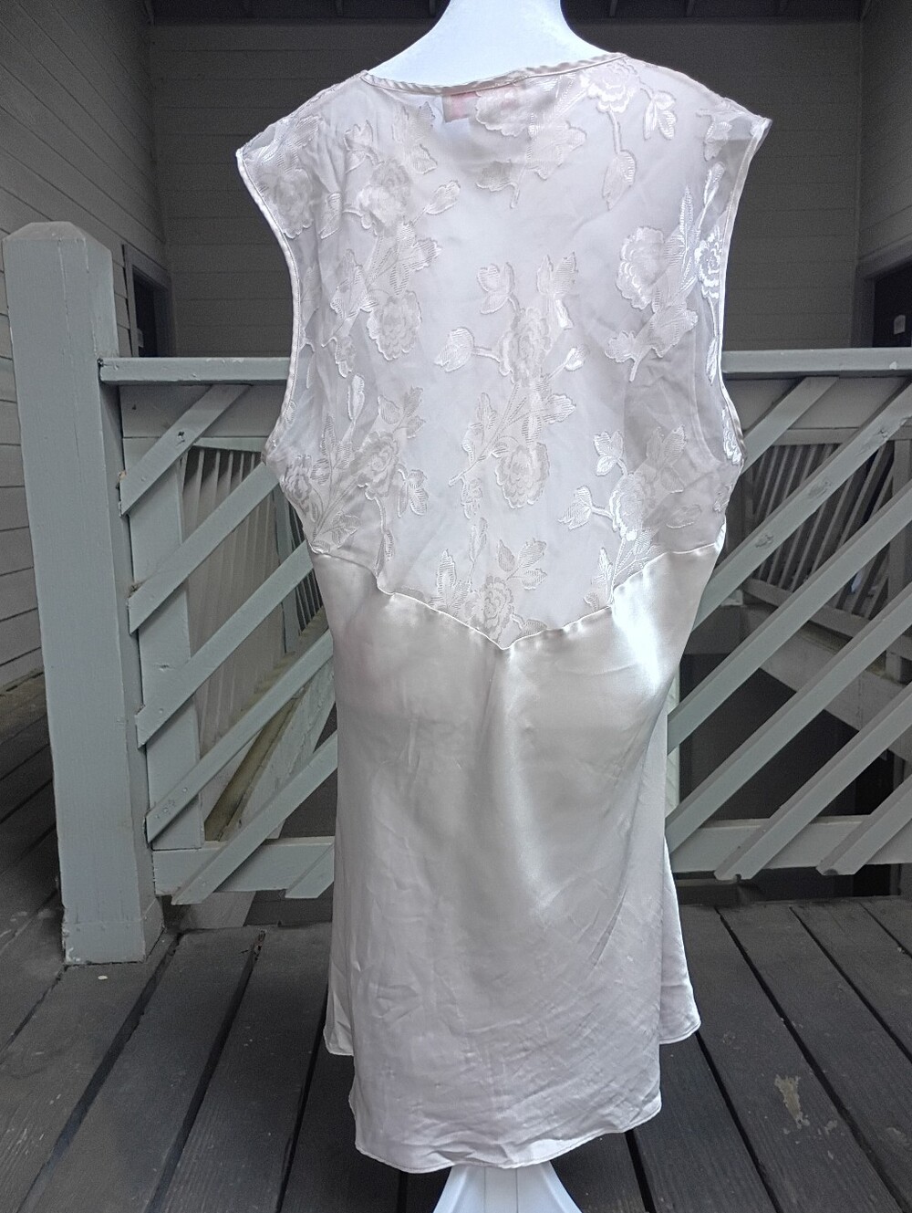 Oscar De La Renta Vintage Pink Label Blush Pink Nightgown Size 2x - Picture 4 of 8